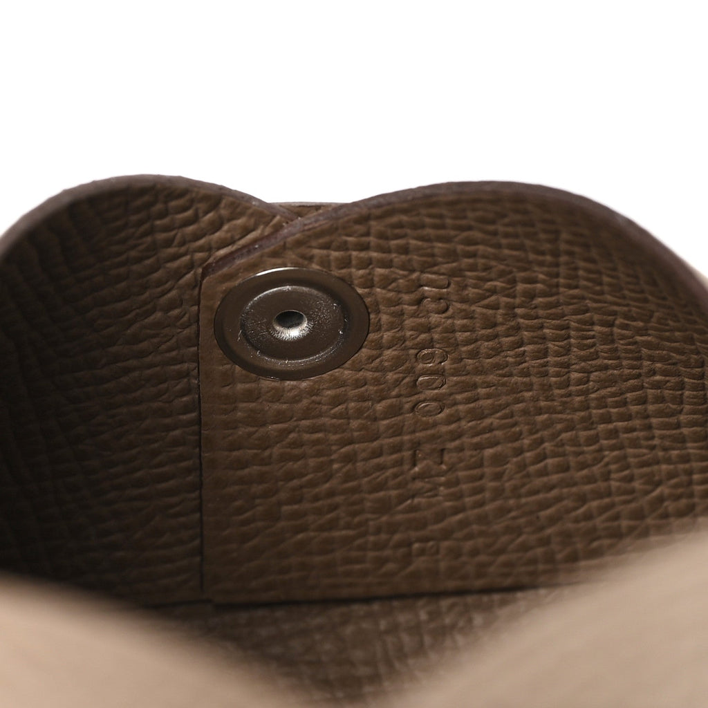 Epsom Calvi Card Case Etoupe