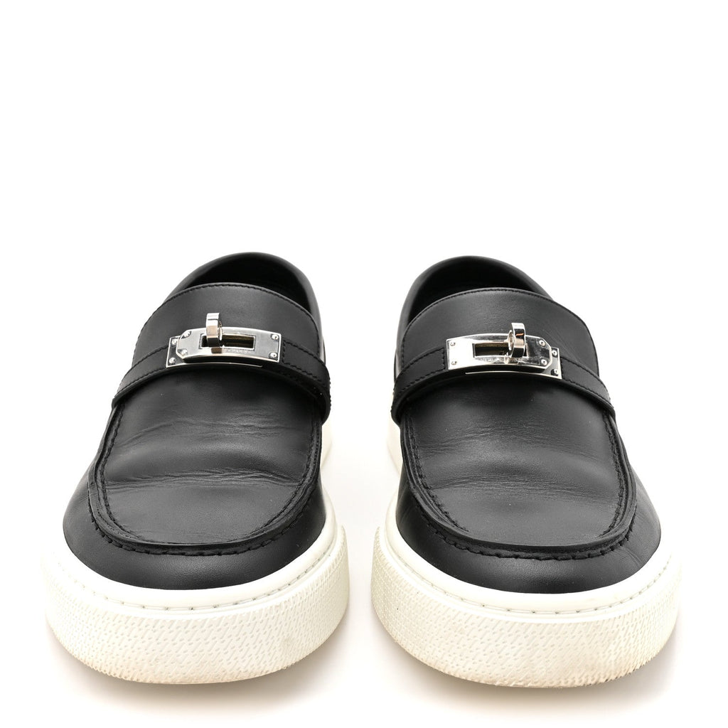 Calfskin Game Slip On Sneakers 38 Black