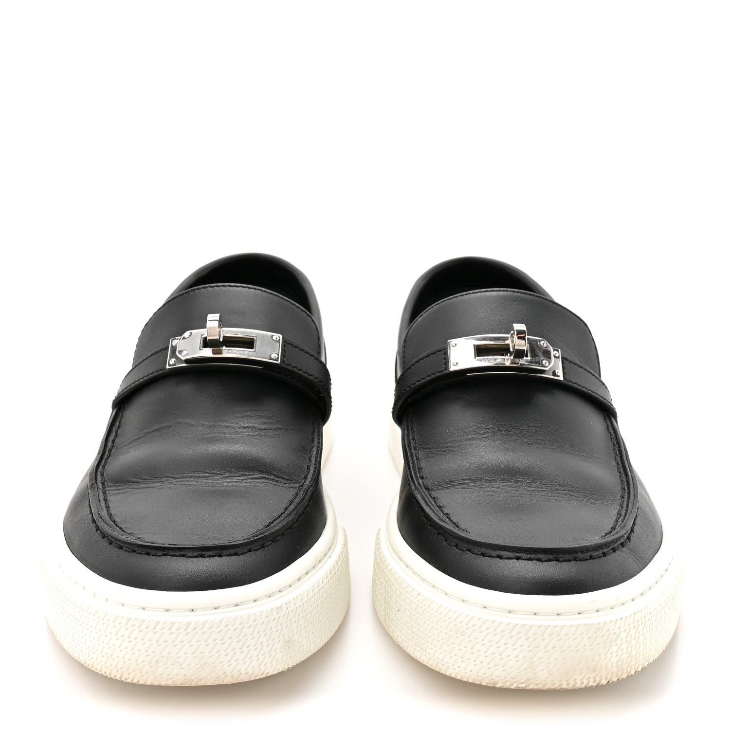 Calfskin Game Slip On Sneakers 38 Black