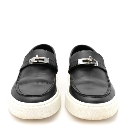 Calfskin Game Slip On Sneakers 38 Black