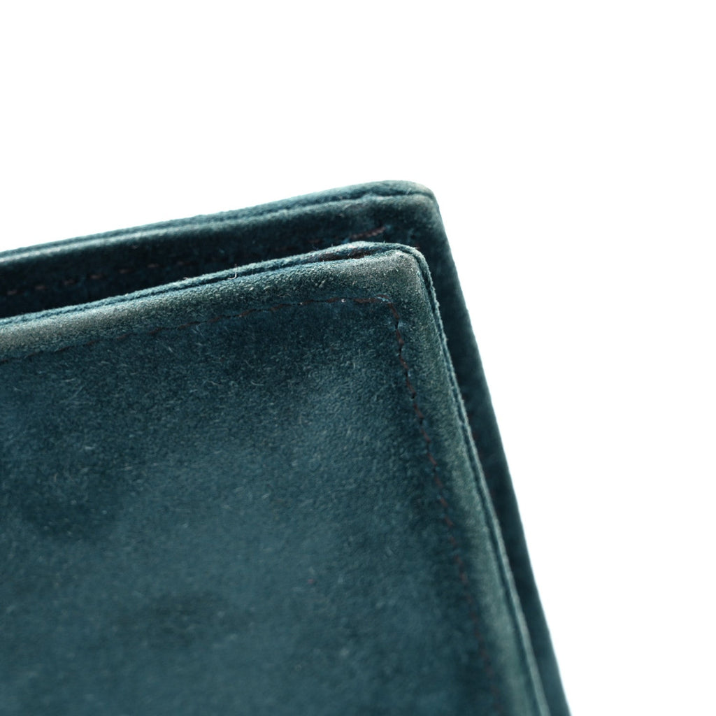 Veau Doblis Verrou Clutch Bleu Ocean