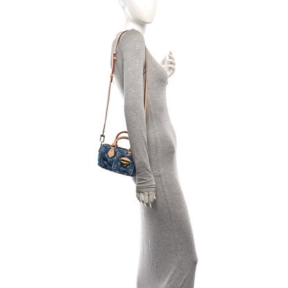 Monogram Denim Nano Speedy Blue