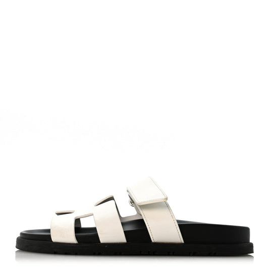Calfskin Womens Chypre Sandals White