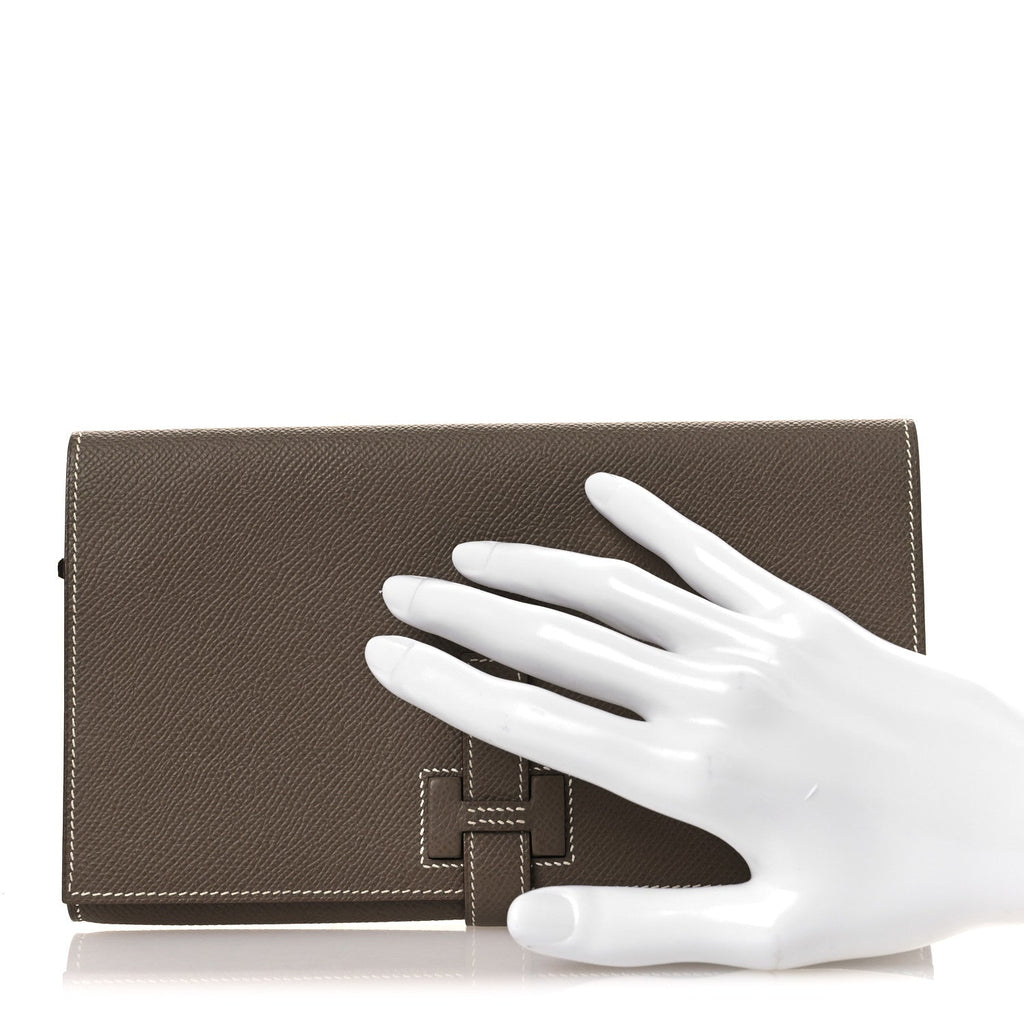 Epsom New H Passant Toutenmain Wallet Etoupe