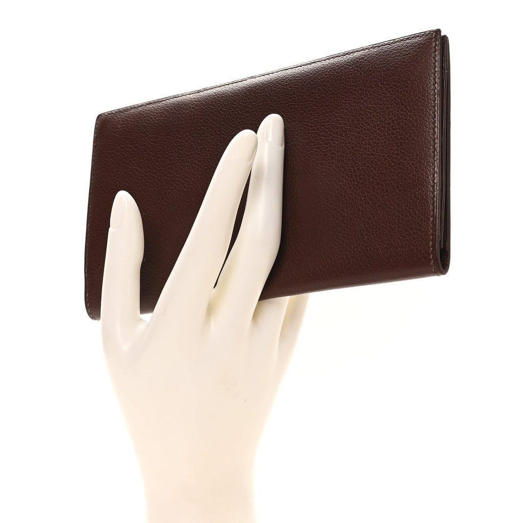 Evercolor Citizen Twill Long Wallet Chocolate