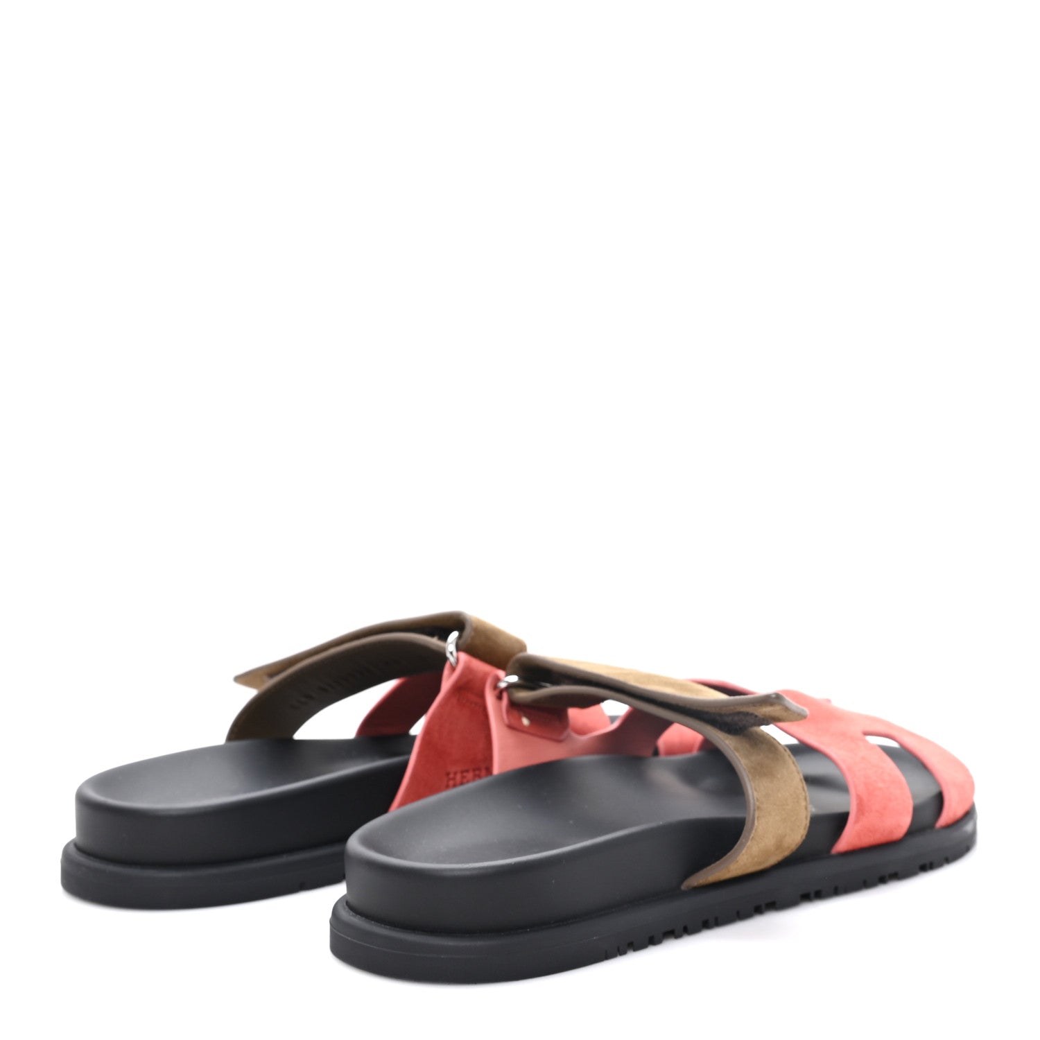 Suede Goatskin Womens Chypre Sandals 40 Rouge Tomette Terre Ambree