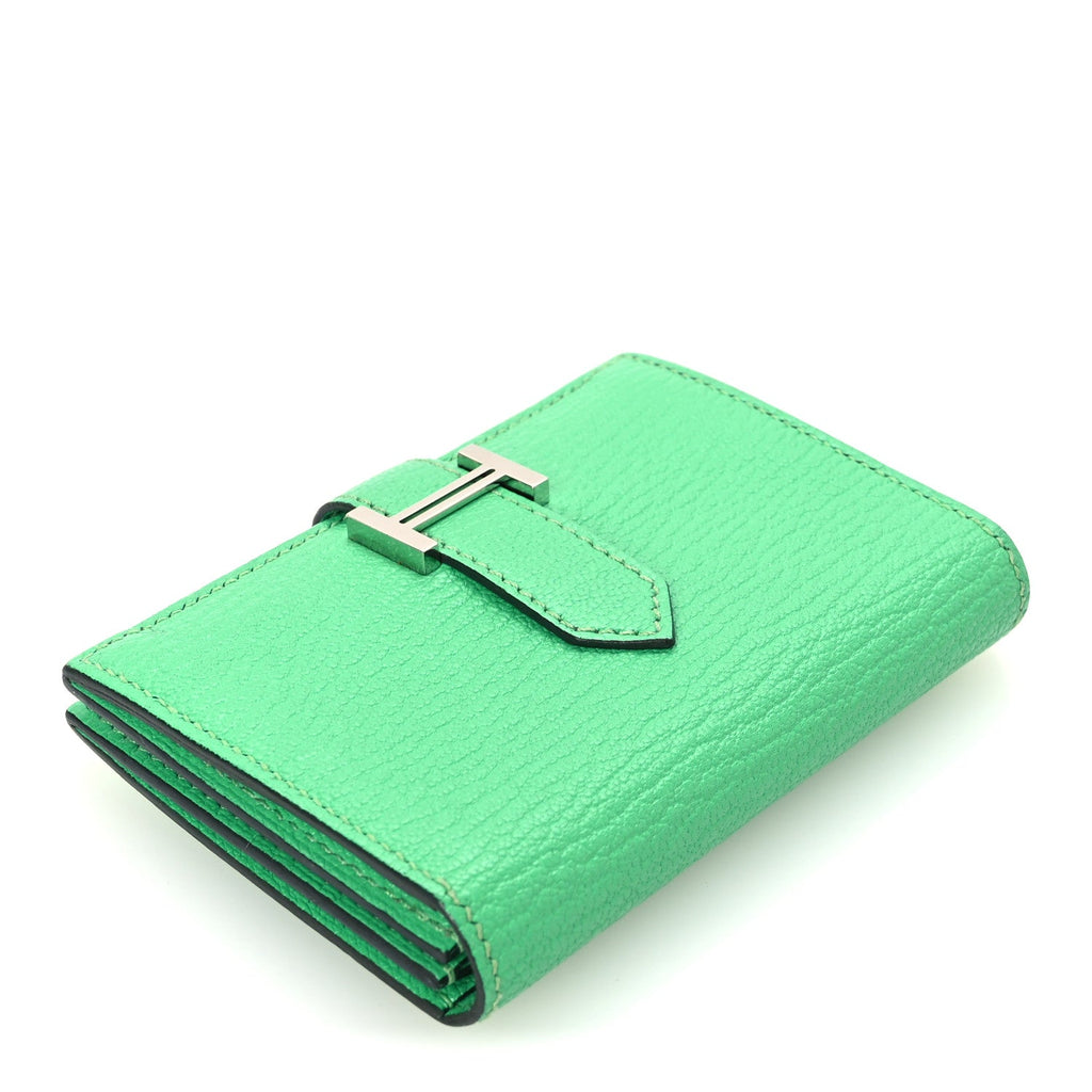 Chevre Mysore Bearn Card Holder Wallet Vert Comics