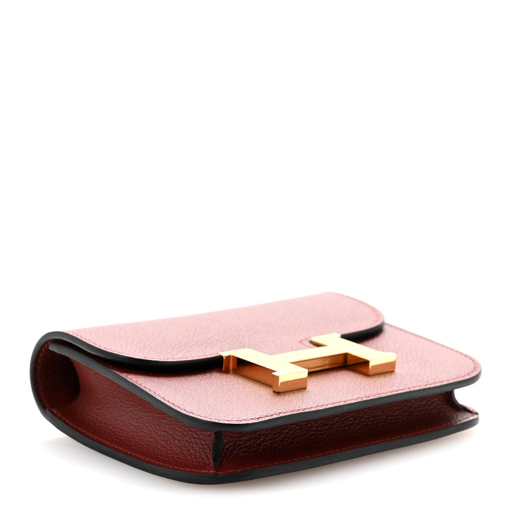 Evercolor Constance Slim Wallet Rouge H
