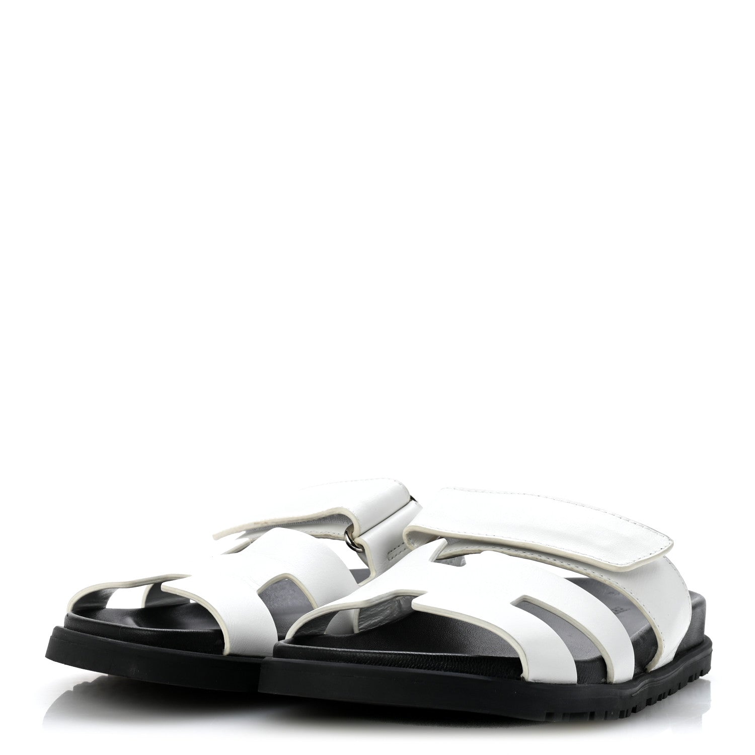 Calfskin Womens Chypre Sandals 36 White