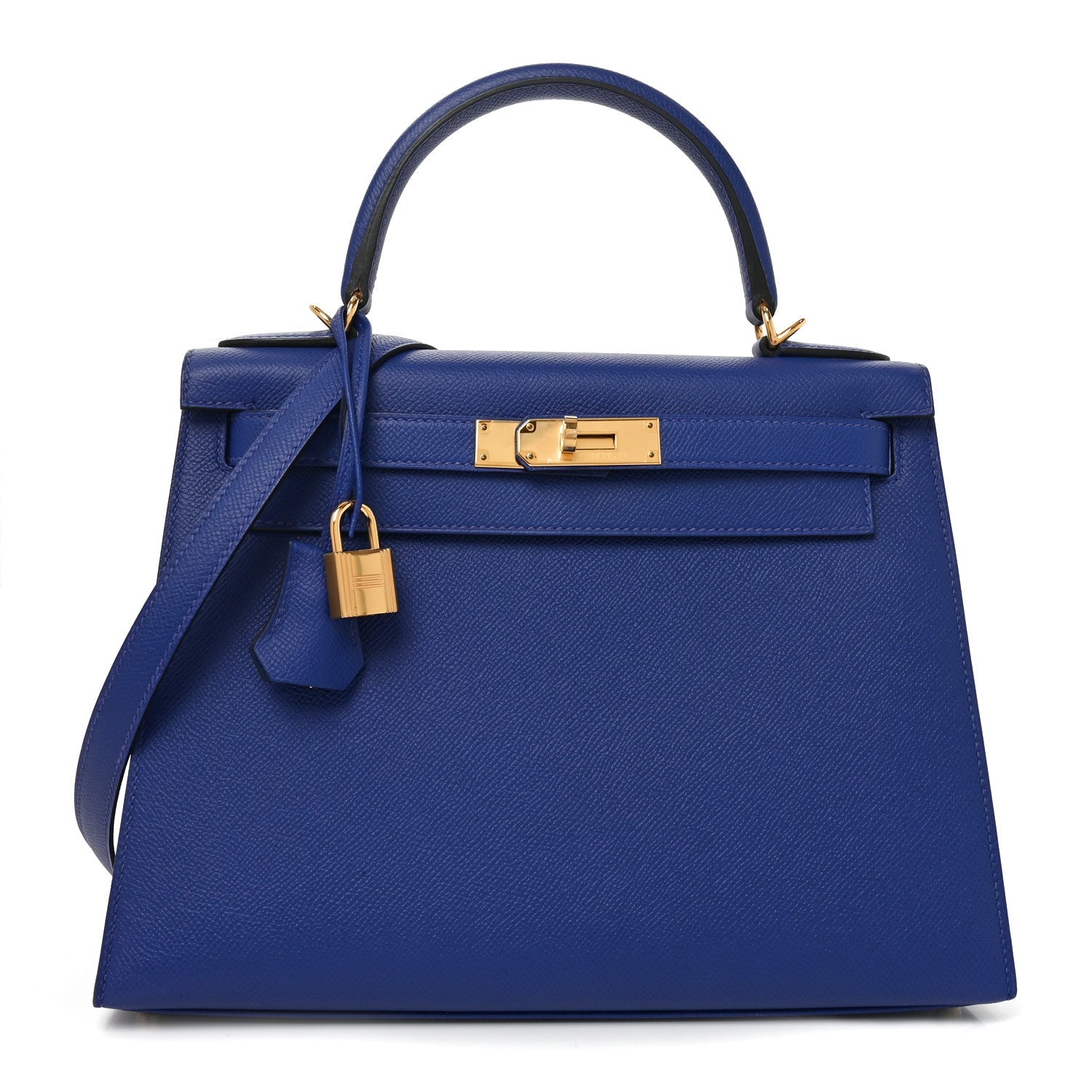 Epsom Kelly Sellier 28 Bleu Electrique