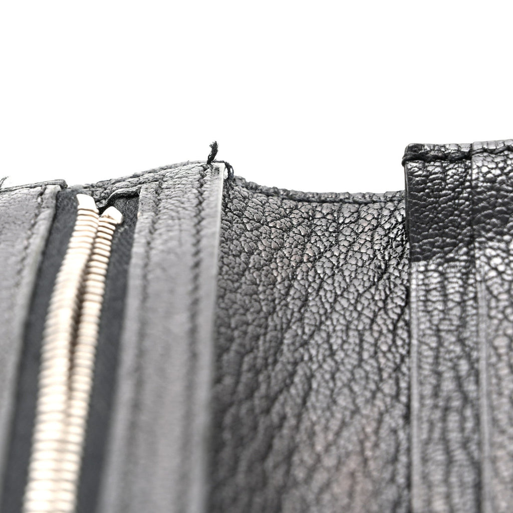 Chevre Mysore Bearn Gusset Wallet Black
