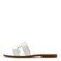 Box Calfskin Oran Sandals White