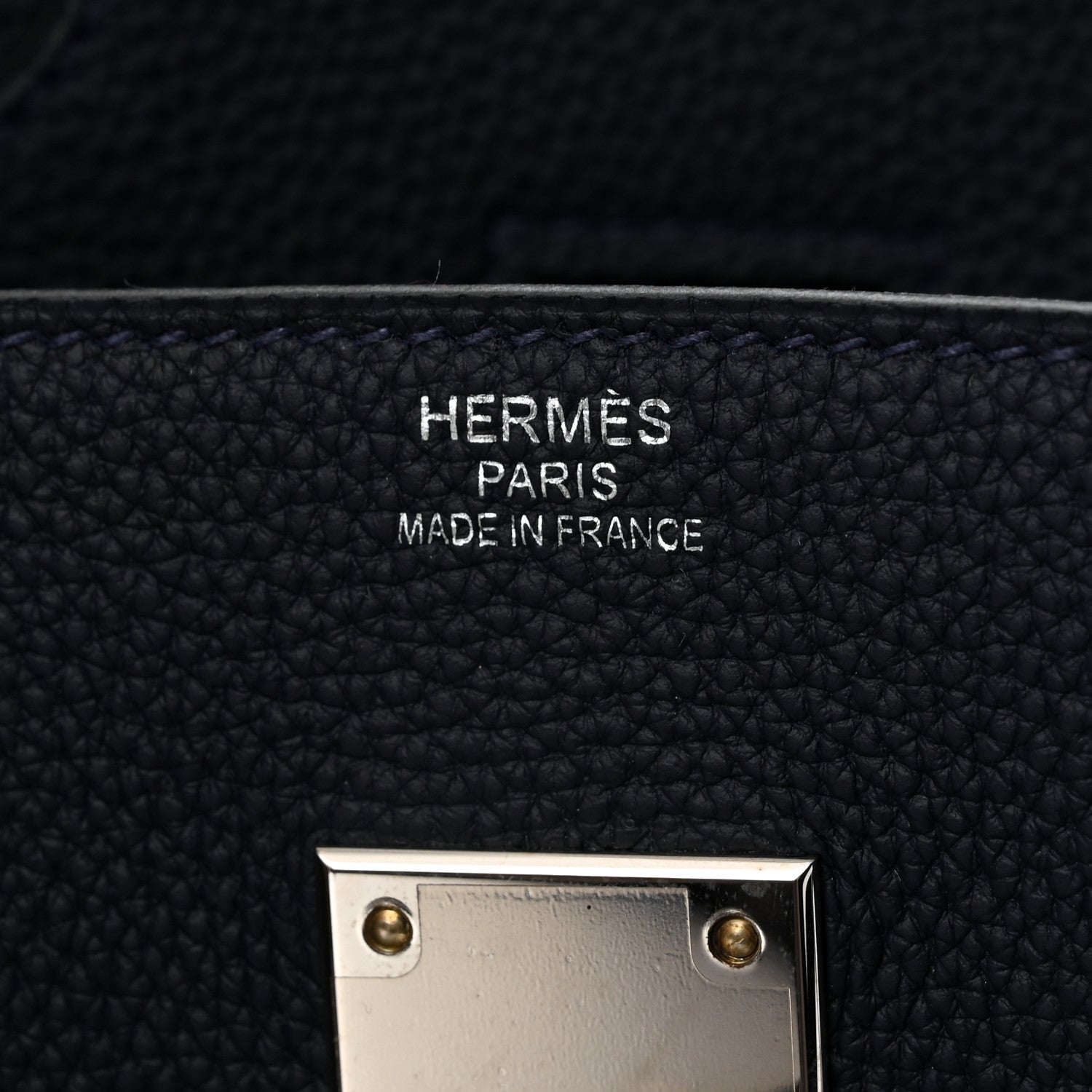 Togo Todoo Feutre HAC Birkin 50 Gris Clair Bleu Nuit