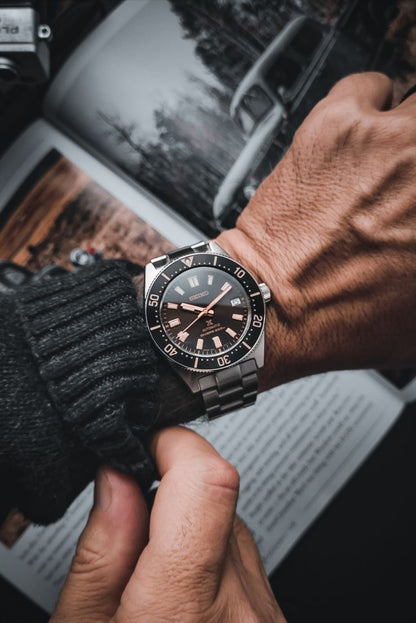 Seiko Prospex 1965 Diver's Modern Re-Interpretation Automatic Brown Dial Black Rubber Strap Watch For Men - SPB147J1