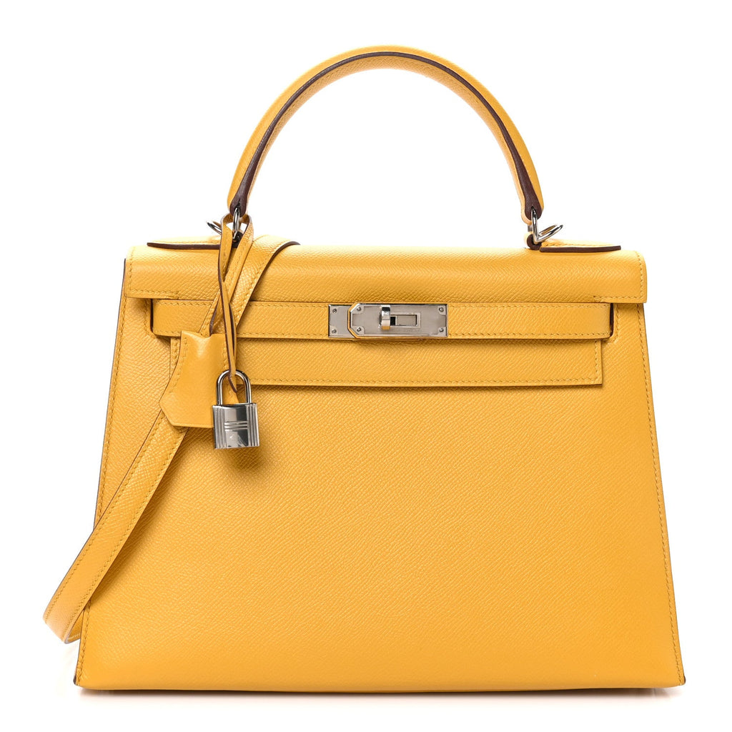 Epsom Kelly Sellier 28 Jaune Ambre