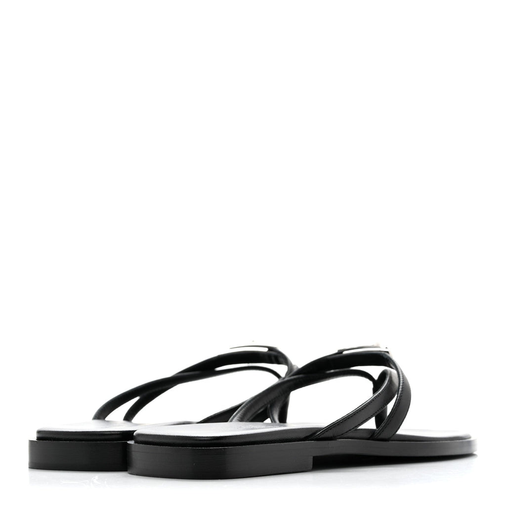 Calfskin Miss Sandals 35 Black