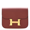 Evercolor Constance Slim Wallet Rouge H