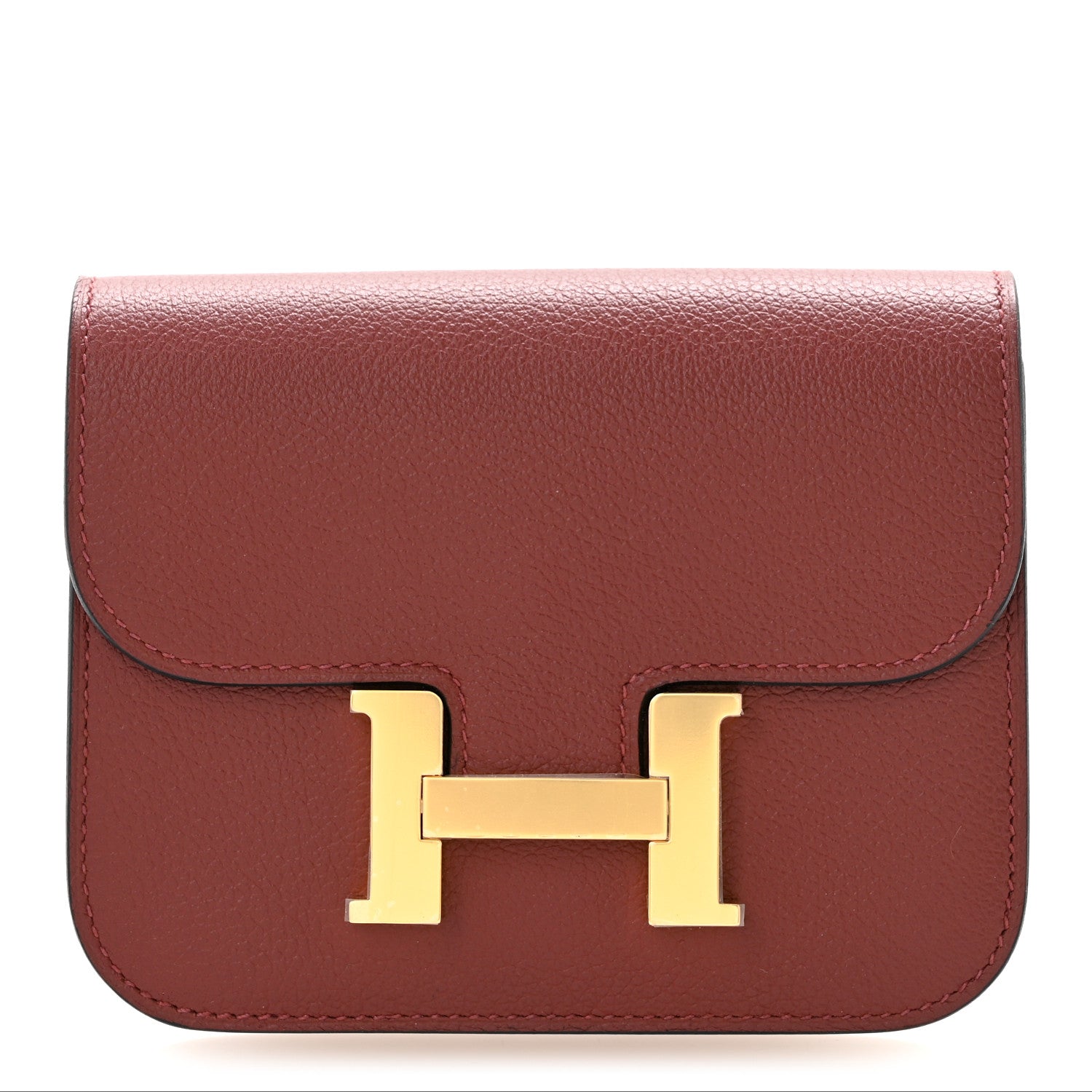 Evercolor Constance Slim Wallet Rouge H