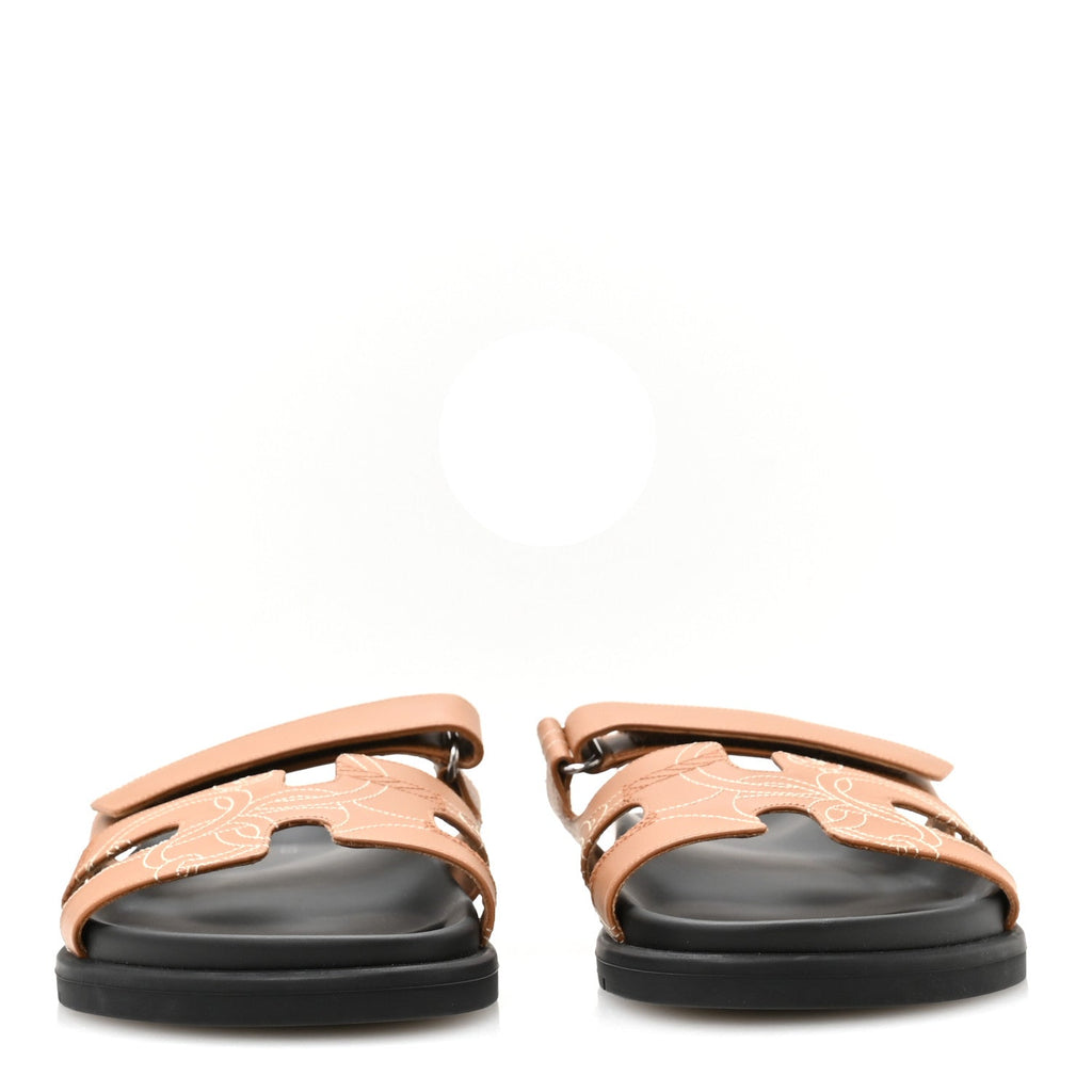 Calfskin Womens Chypre Sandals 40 Naturel