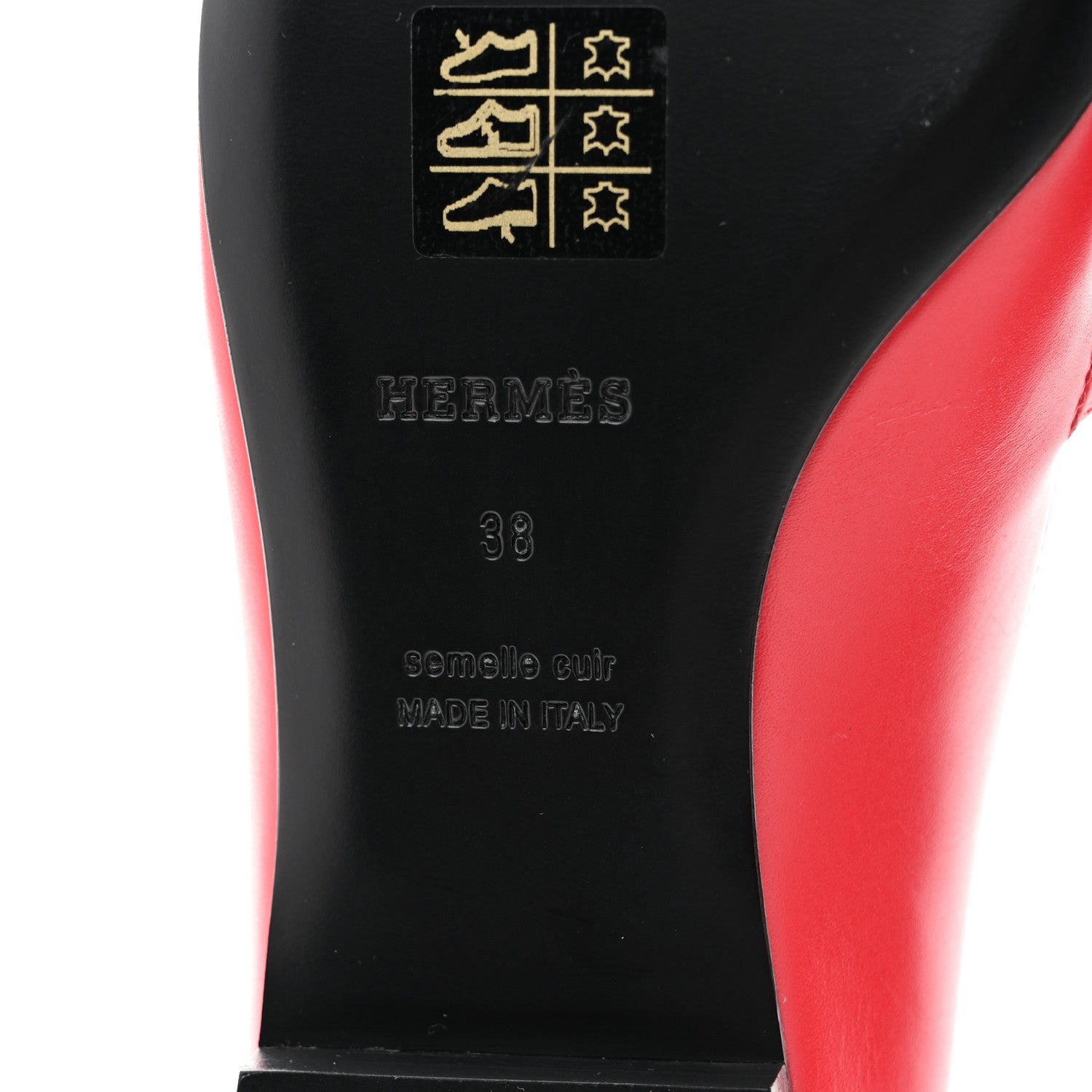 Lizard Calfskin Brillante Kelly Ballet Flat  38 Rouge Vif