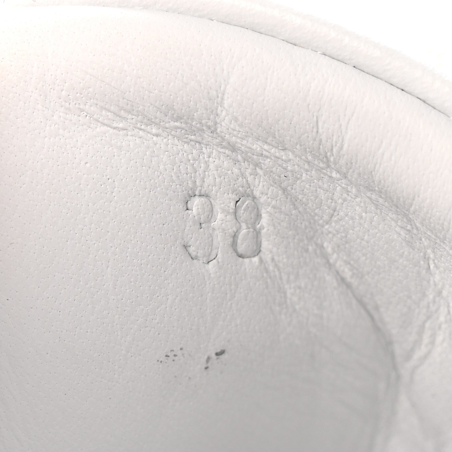 Calfskin Womens Happy Sneakers 38 White