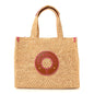 Raffia Calfskin Forte Del Marmi OnTheGo MM Natural Fuchsia