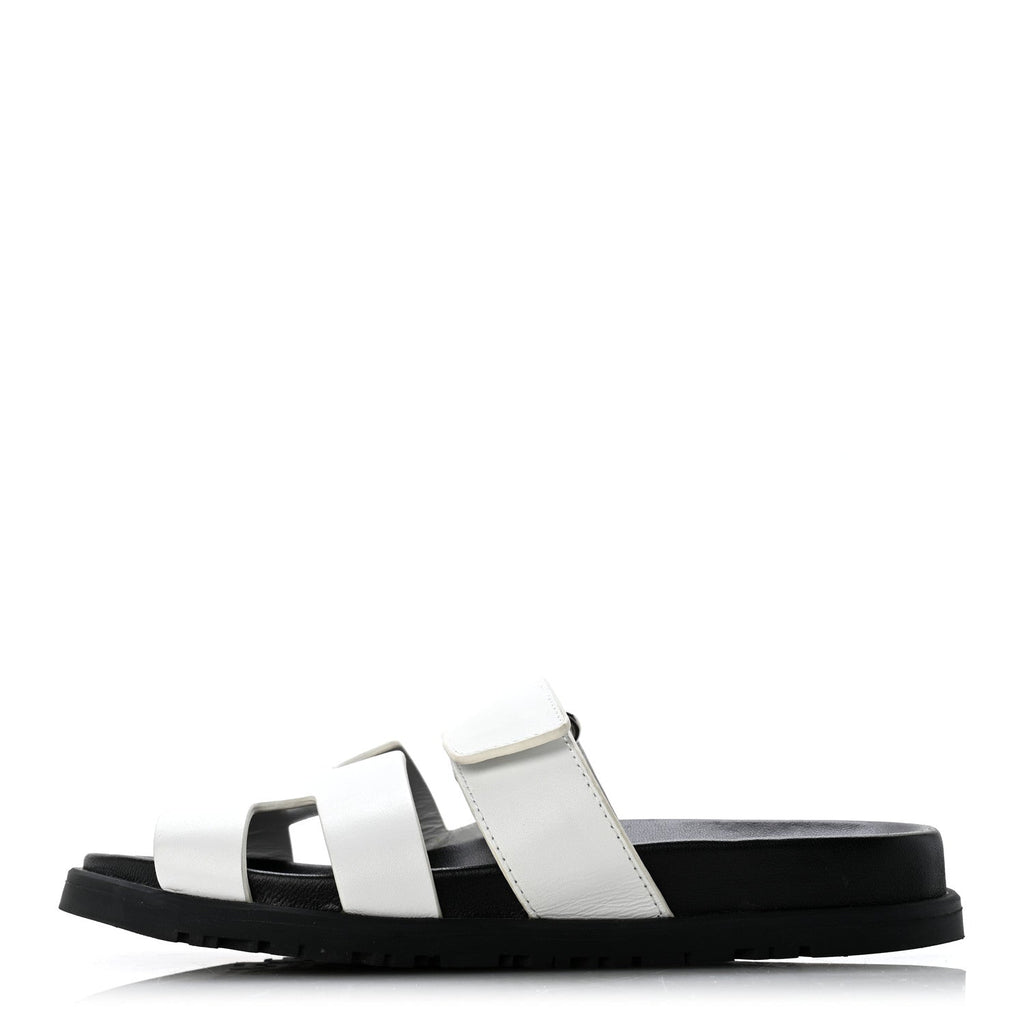 Calfskin Womens Chypre Sandals 36 White