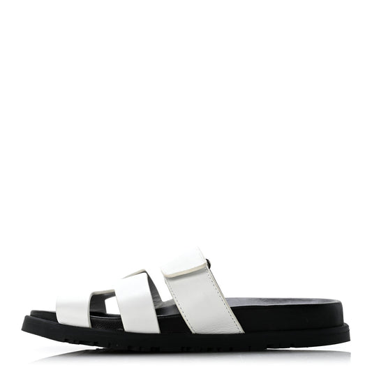 Calfskin Womens Chypre Sandals 36 White