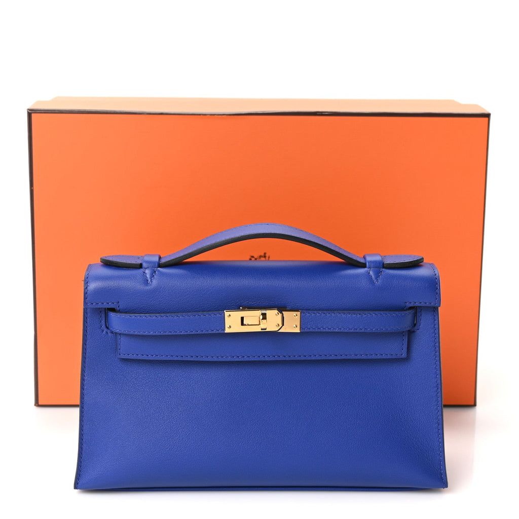 Swift Kelly Pochette Clutch Bleu Electrique
