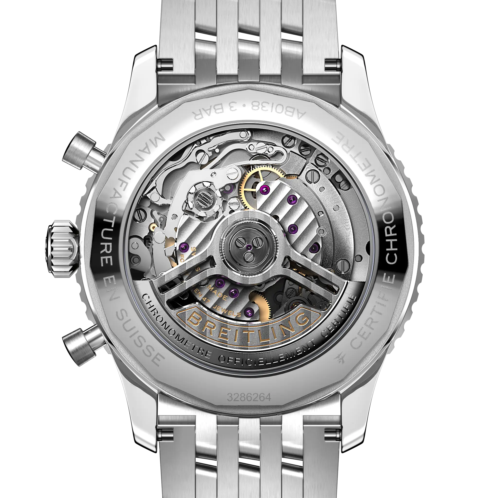 Breitling Navitimer Chronograph Stainless Steel Men's Watch AB0138241K1A1