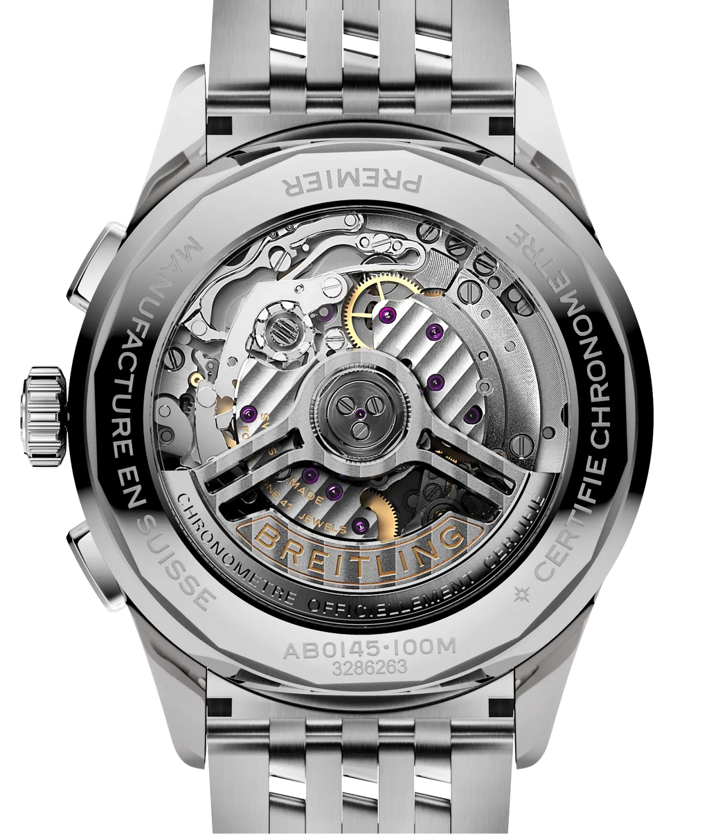 Breitling Premier B01 Chronograph 42 Steel Men's Watch AB0145211G1A1