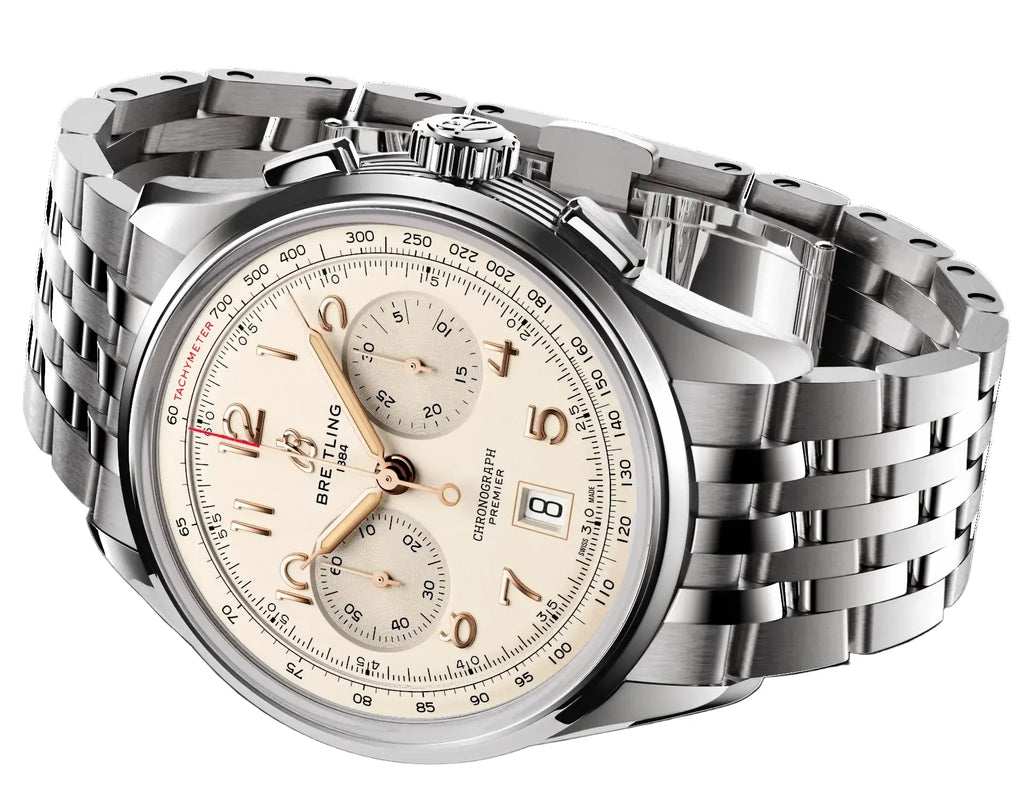 Breitling Premier B01 Chronograph 42 Steel Men's Watch AB0145211G1A1