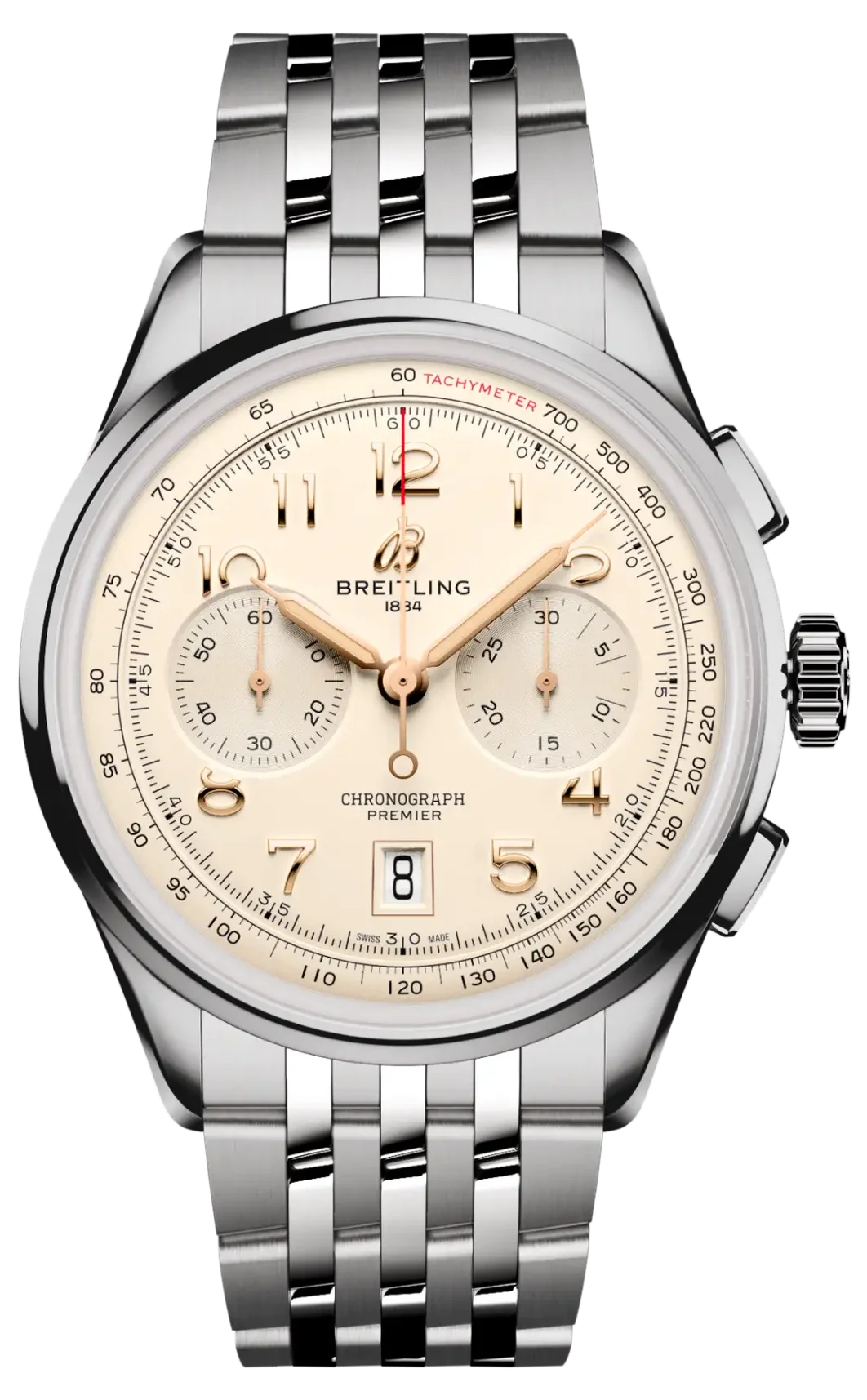 Breitling Premier B01 Chronograph 42 Steel Men's Watch AB0145211G1A1