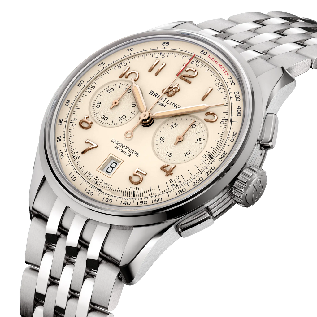 Breitling Premier B01 Chronograph 42 Steel Men's Watch AB0145211G1A1