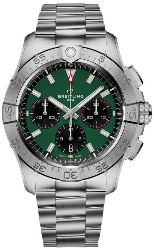 Breitling Avenger B01 Chronograph 42 Green Dial Men's Watch AB0146101L1A1