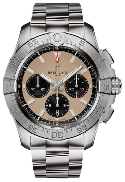 Breitling Avenger B01 Chronograph 44 Beige Dial Men's Watch AB0147101A1A1