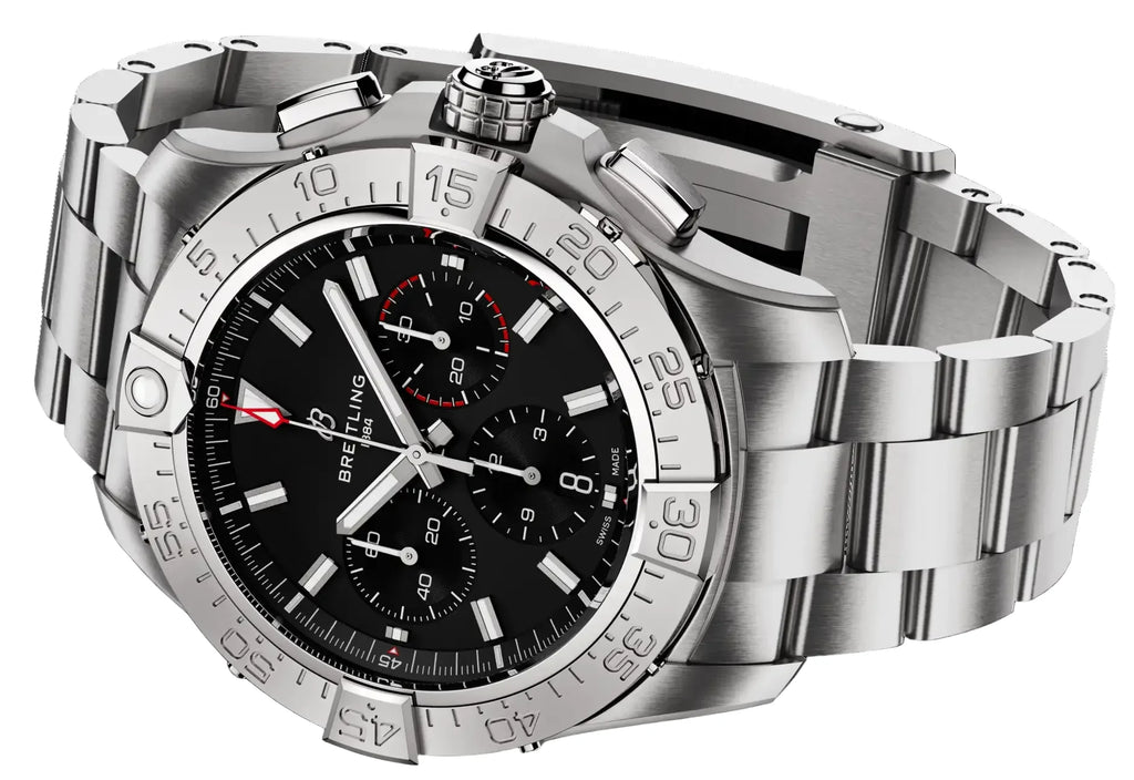 Breitling Avenger B01 Chronograph 44 Black Dial Men's Watch AB0147101B1A1