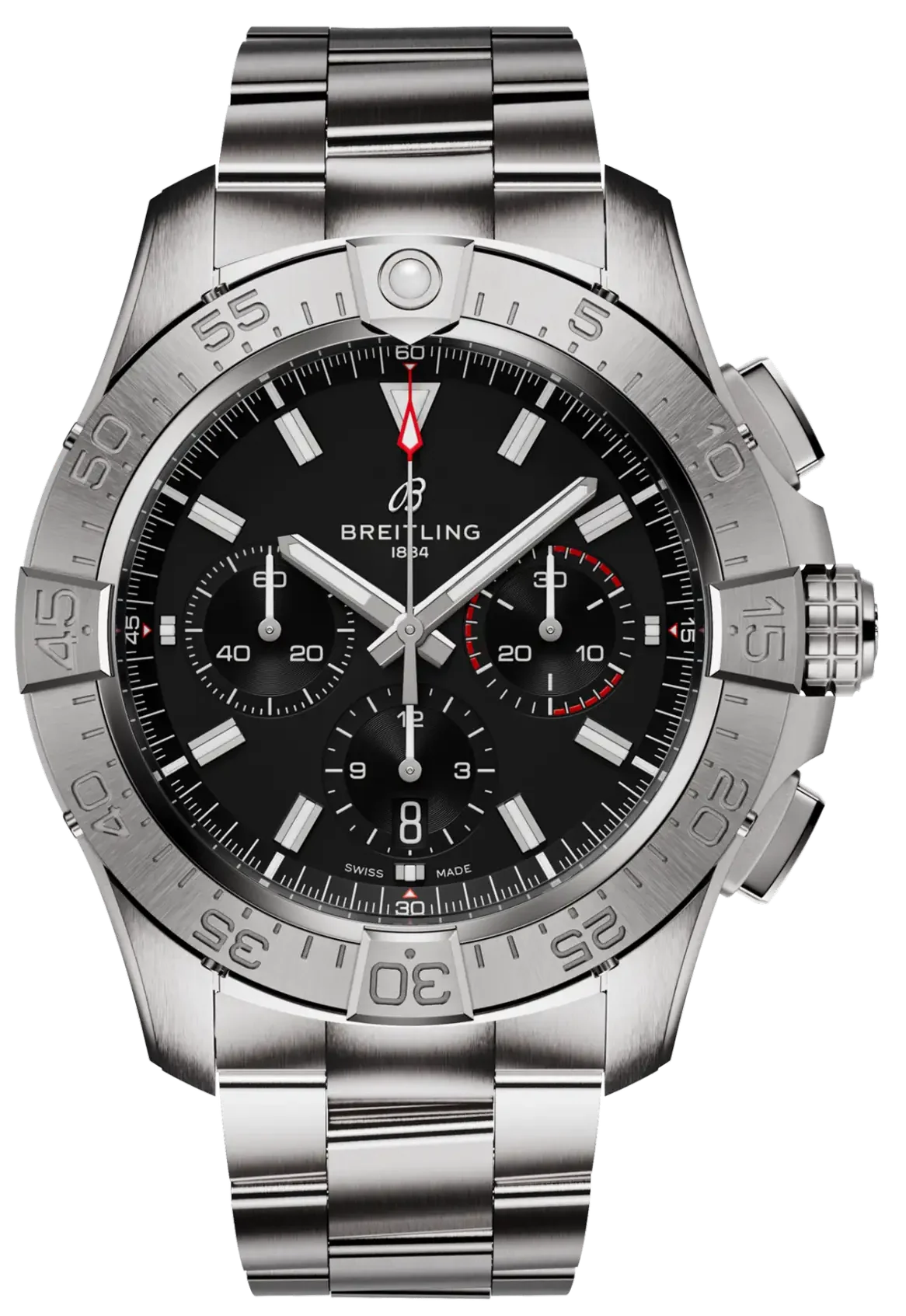 Breitling Avenger B01 Chronograph 44 Black Dial Men's Watch AB0147101B1A1