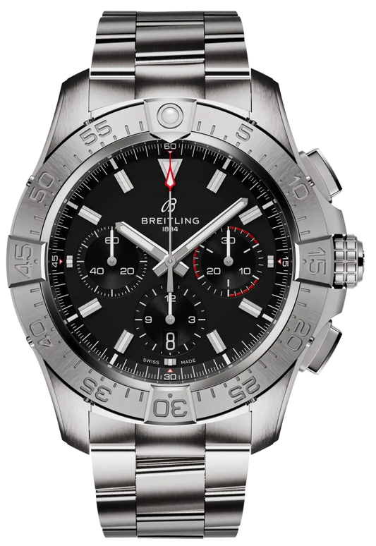 Breitling Avenger B01 Chronograph 44 Black Dial Men's Watch AB0147101B1A1