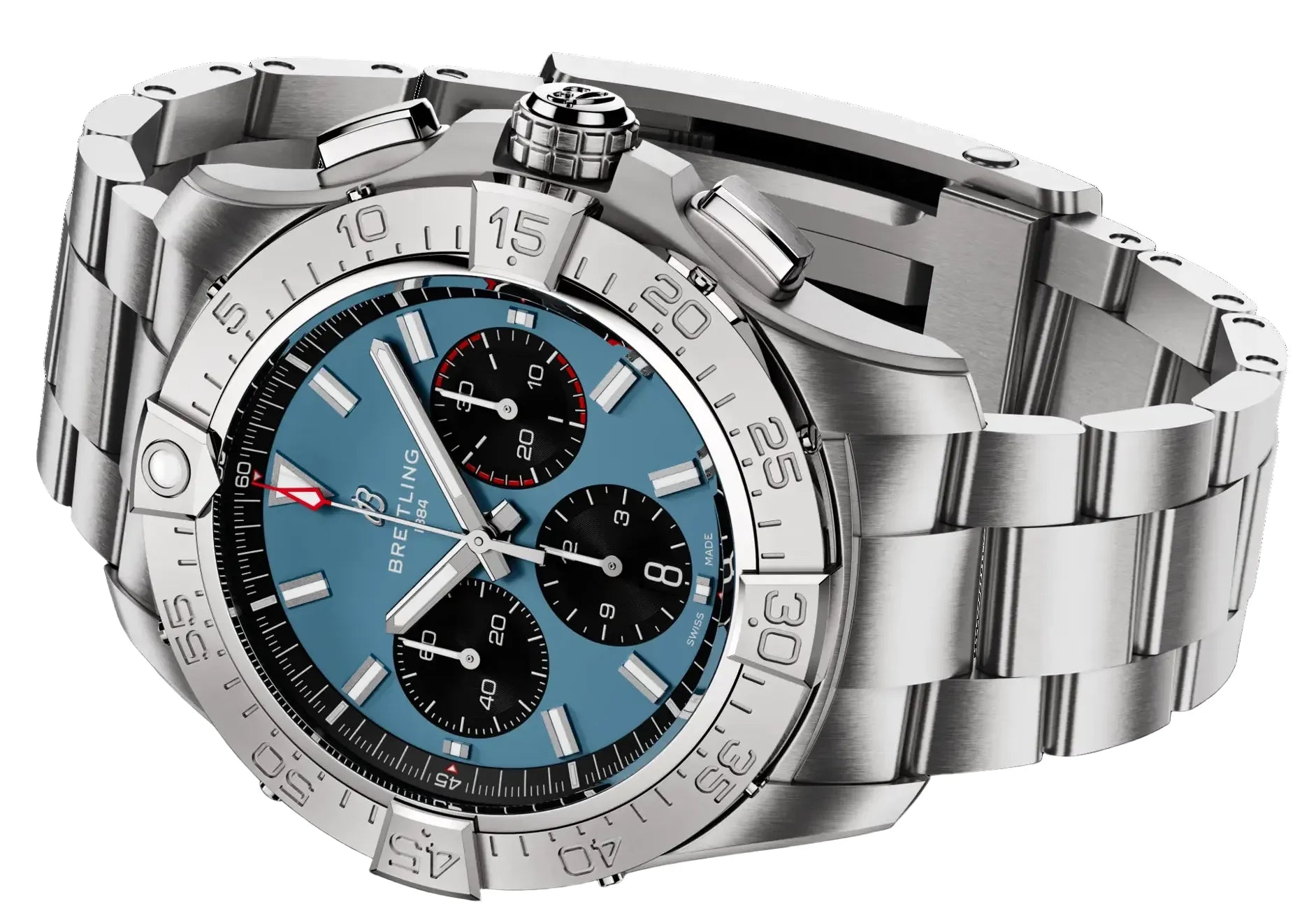 Breitling Avenger B01 Chronograph 44 Blue Dial Men's Watch AB0147101C1A1
