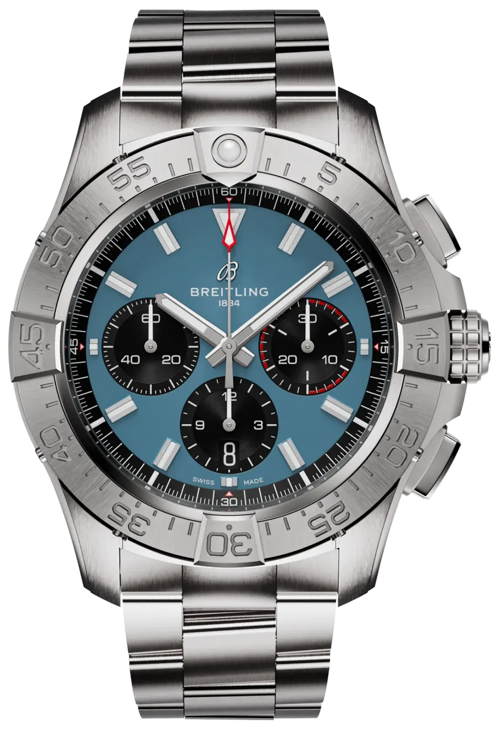 Breitling Avenger B01 Chronograph 44 Blue Dial Men's Watch AB0147101C1A1
