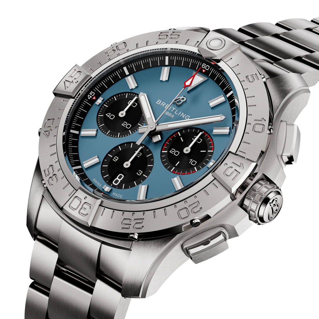 Breitling Avenger B01 Chronograph 44 Blue Dial Men's Watch AB0147101C1A1