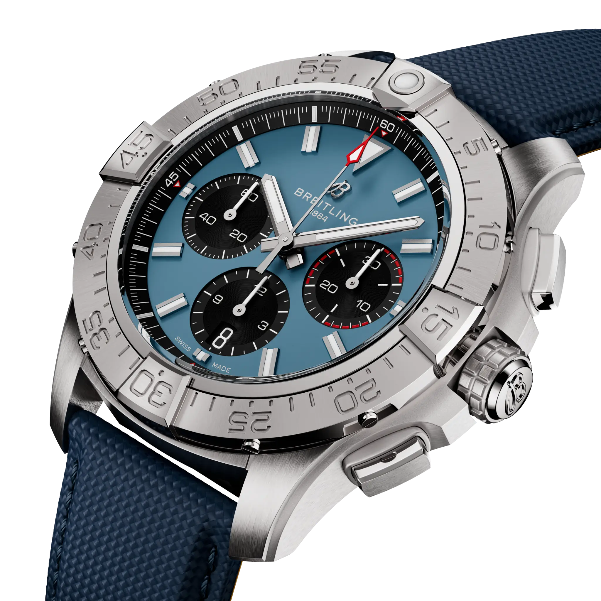 Breitling Avenger B01 Chronograph 44 Blue Dial Men's Watch AB0147101C1X1