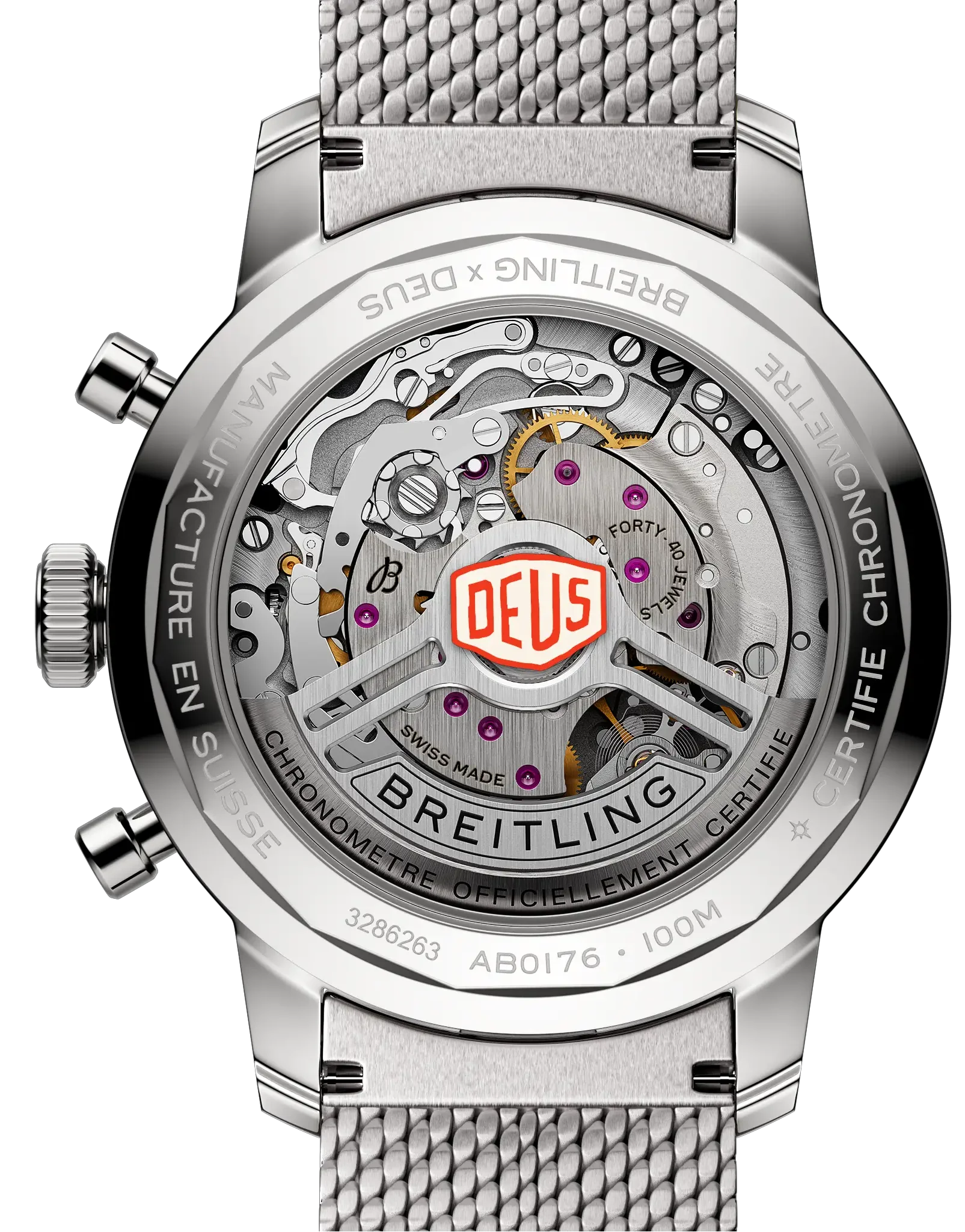 Breitling Top Time B01 Deus Chronograph Men's Watch AB01765A1B1A1