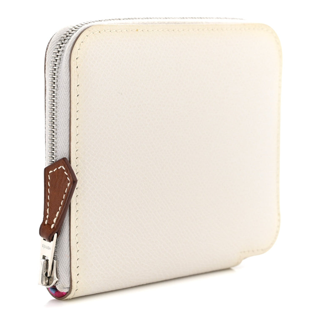 Epsom Silk'In Compact Wallet New White