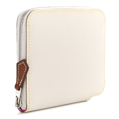 Epsom Silk'In Compact Wallet New White