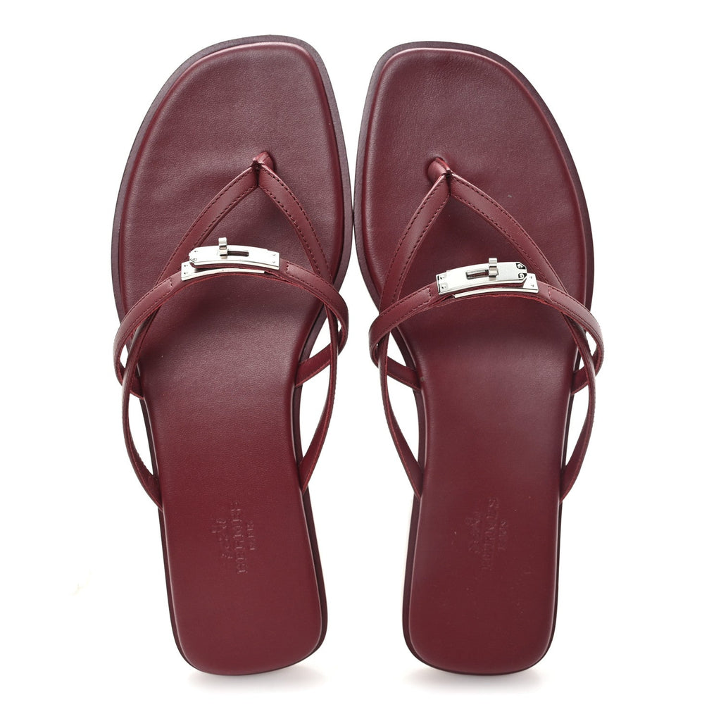 Calfskin Miss Sandals 39 Rouge H