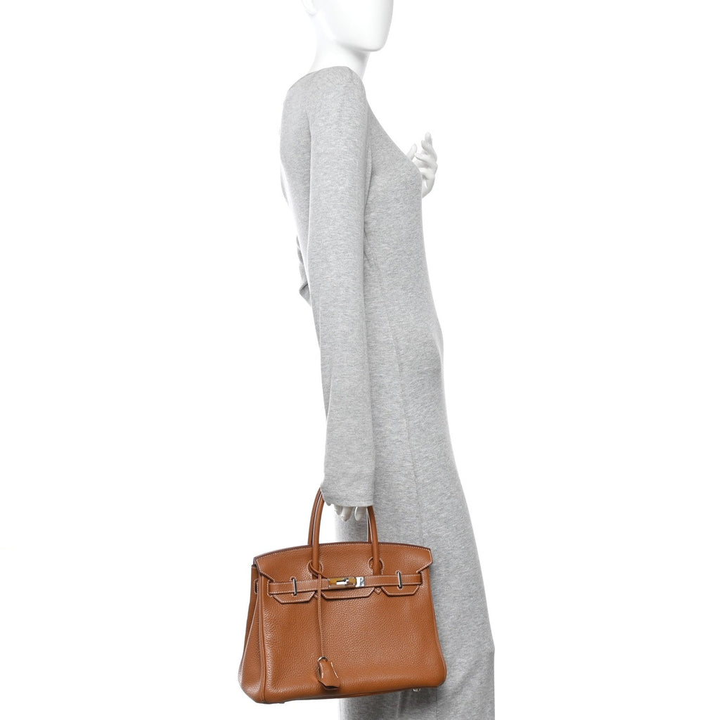 Taurillon Clemence Birkin 30 Gold