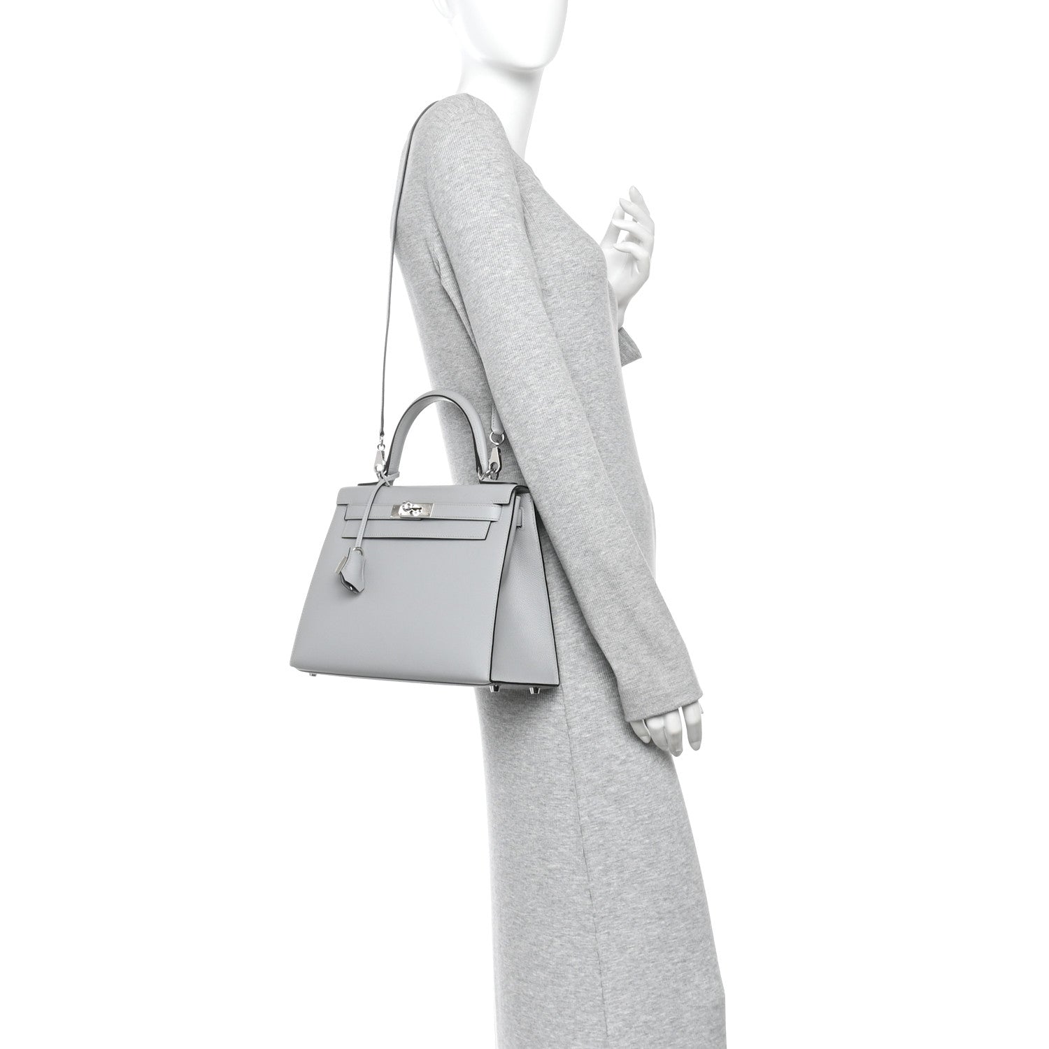 Epsom Kelly Sellier 28 Bleu Glacier