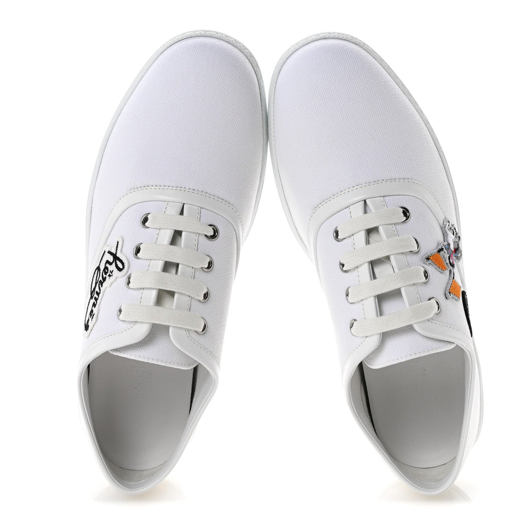 Canvas Embroidered Innocent Sneakers 41 White